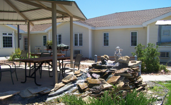 Assisted Living Facility outdoor seating area