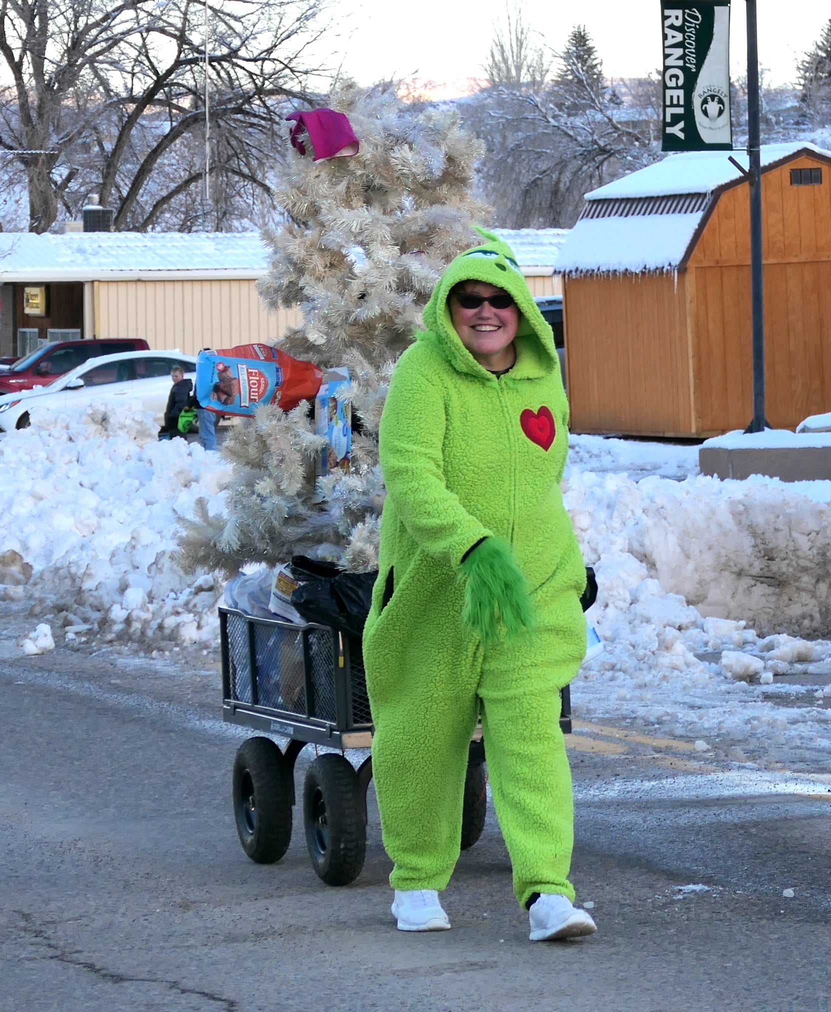 The Grinch in the Christmas Parade