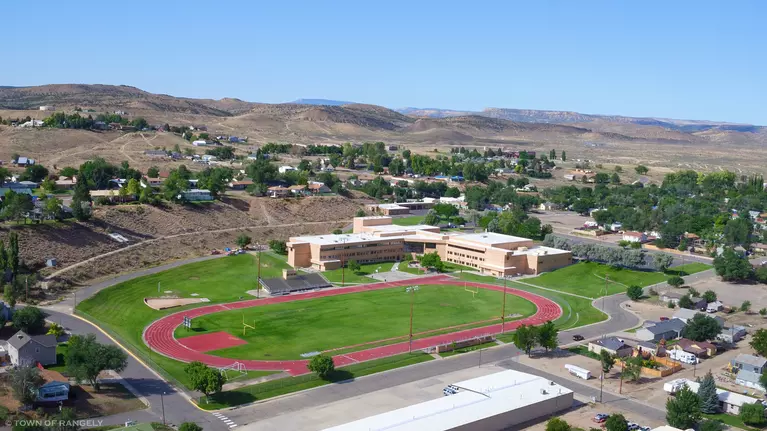 Aerial View of High School